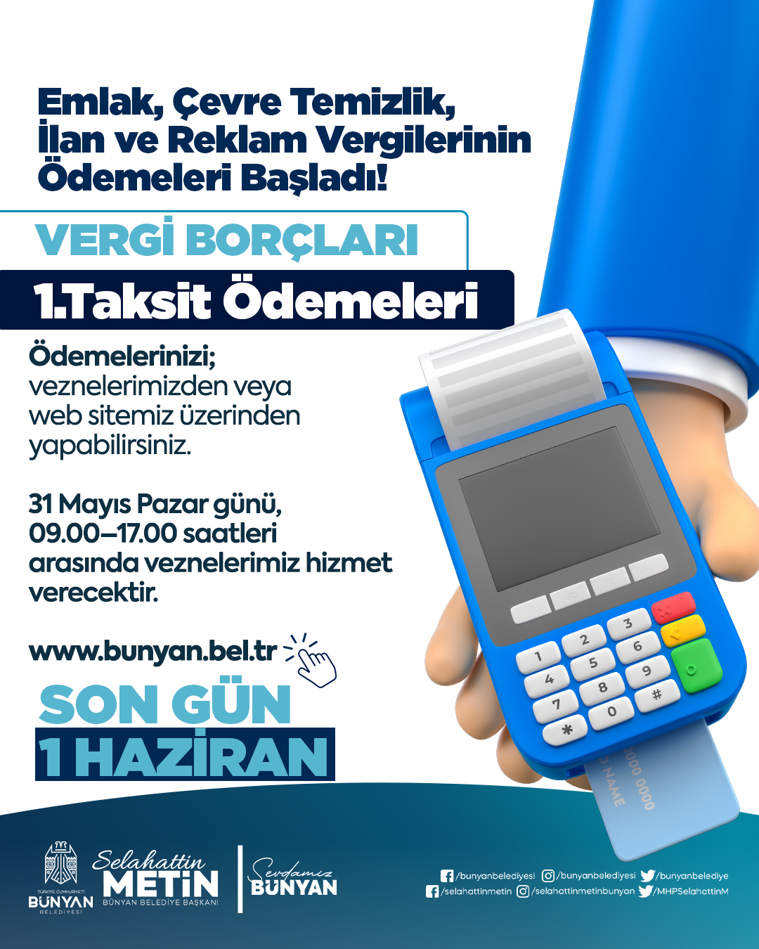 Vergi Ödeme Duyurusu