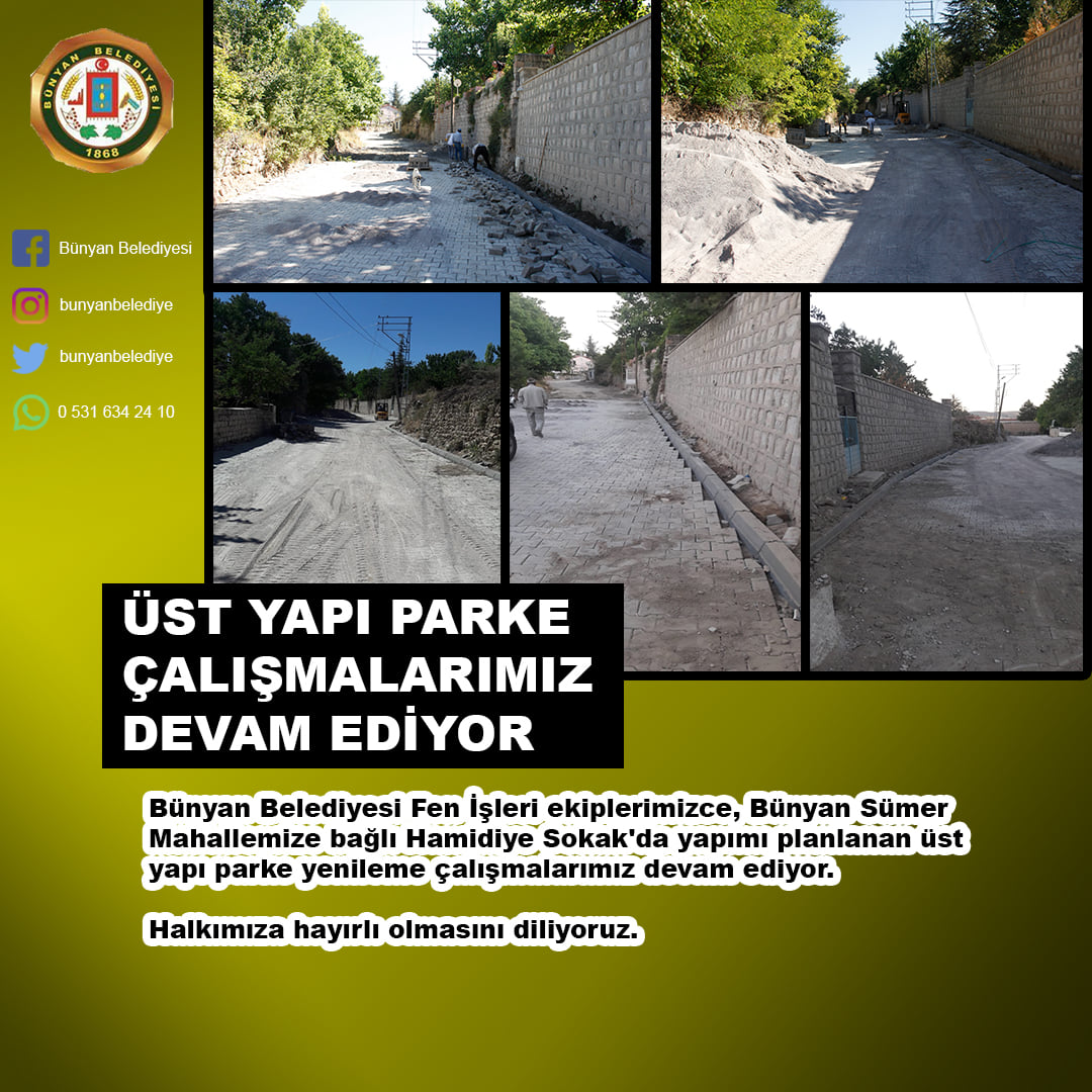 ​ÜSTYAPI PARKE ÇALIŞMALARIMIZ DEVAM EDiYOR