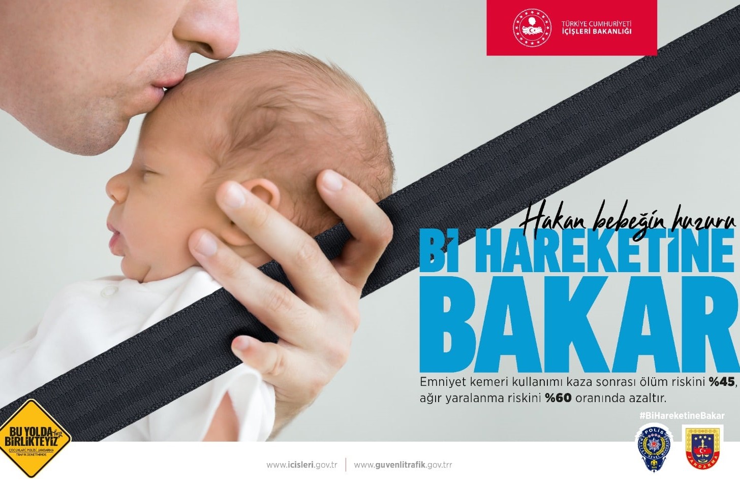 ​Trafikte emniyet kemeri, yaralanmalı kazalarda riski yüzde altmış azaltıyor.