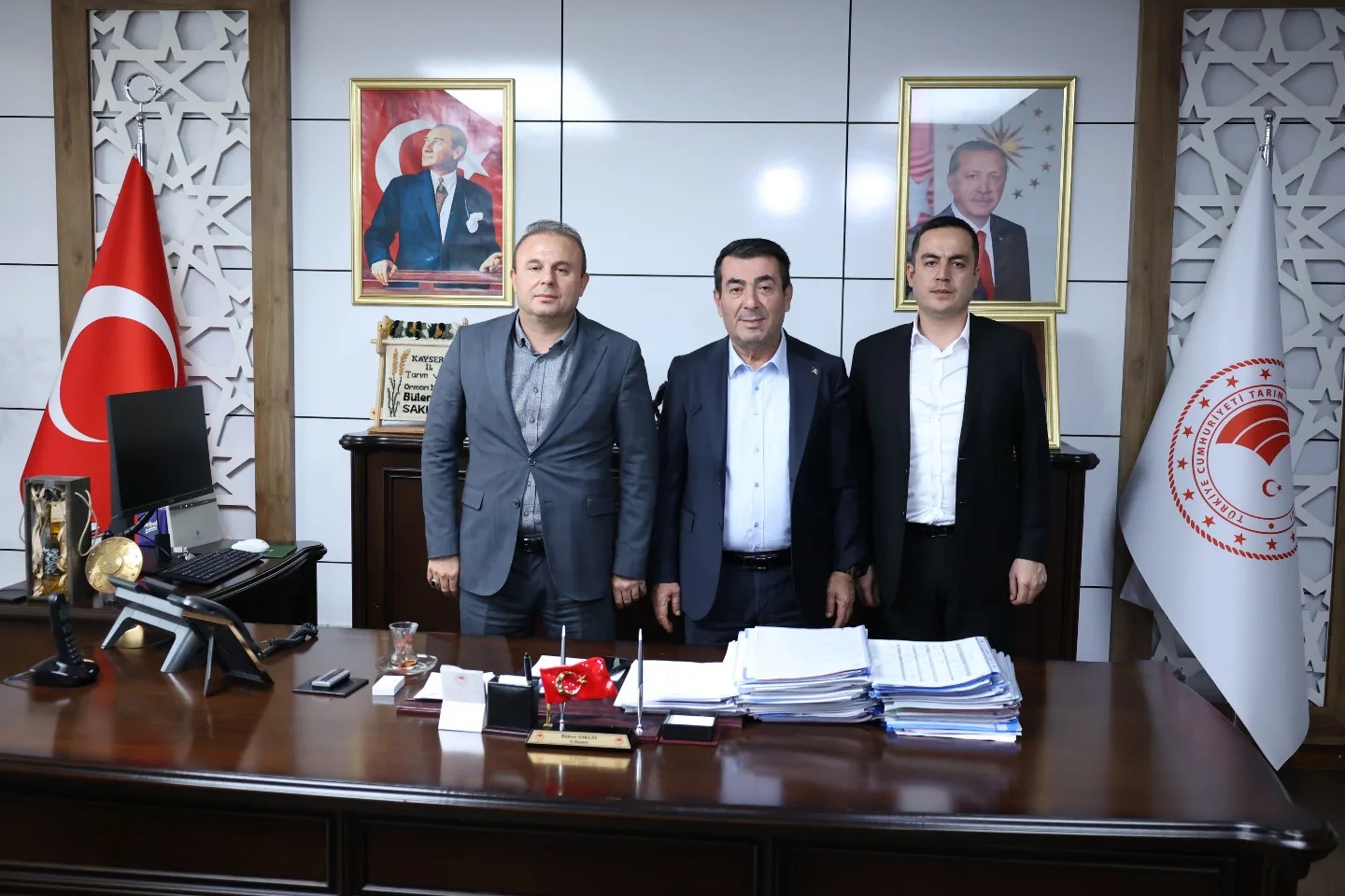 KAYSERİ İL TARIM VE ORMAN MÜDÜRÜ BÜLENT SAKLAV'A ZİYARET