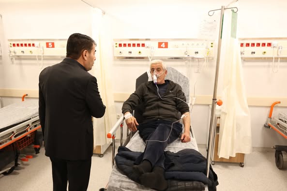 BAŞKAN METİN HASTA VATANDAŞLARI ZİYARET ETTİ