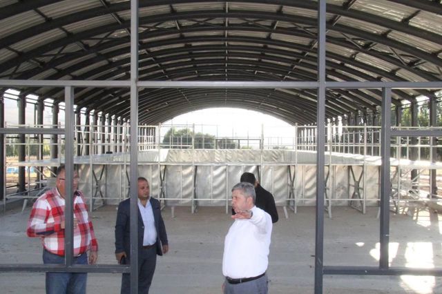 ​BAŞKAN ALTUN, ÇALIŞMALARI SONA GELEN KAPALI YARI OLİMPİK YÜZME HAVUZUNDA İNCELEMELERDE BULUNDU