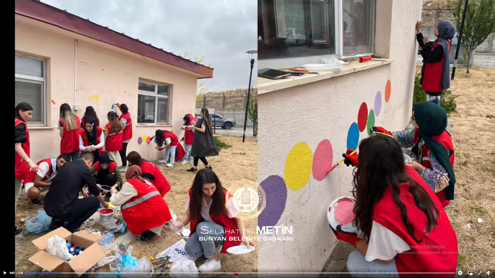 Neşeli Okul Yolum Projesi İle Okul Yolları Renklendirildi