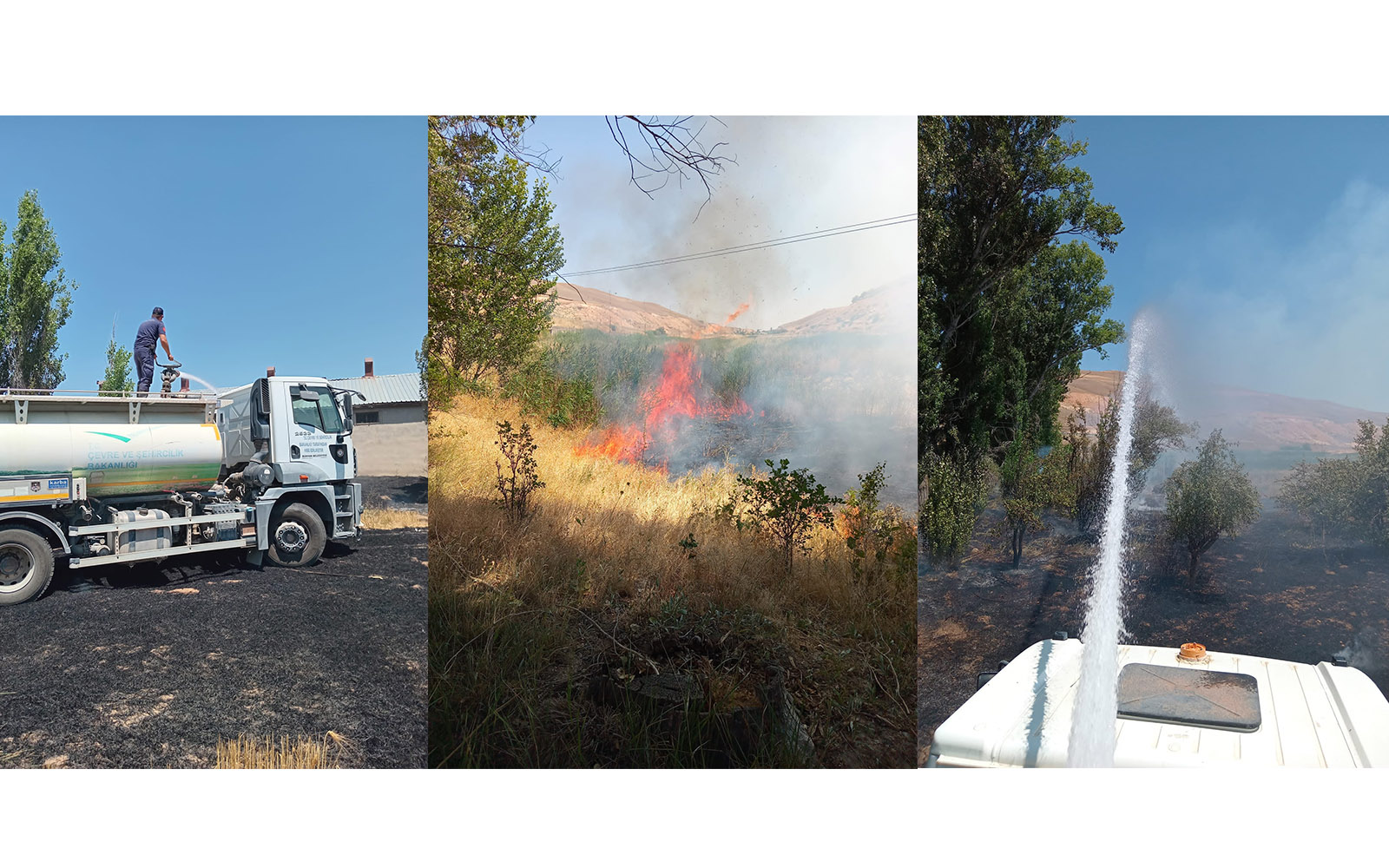 BOĞAZ MEVKİİNDE MEYDANA GELEN YANGIN EKİPLERİMİZİN MÜDAHALESİ İLE SÖNDÜRÜLDÜ