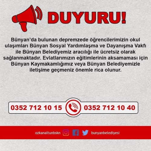 ÖNEMLİ DUYURU!