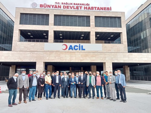 YENİ BÜNYAN DEVLET HASTANESİ ZİYARET EDİLDİ.