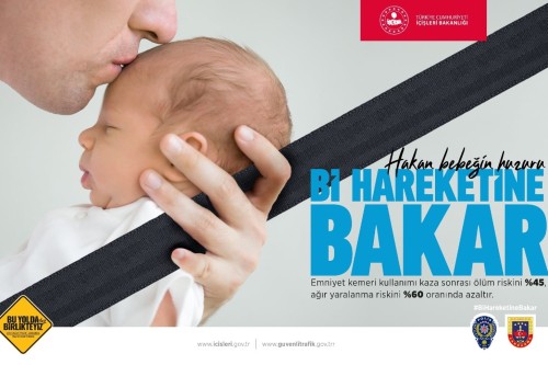 ​Trafikte emniyet kemeri, yaralanmalı kazalarda riski yüzde altmış azaltıyor.