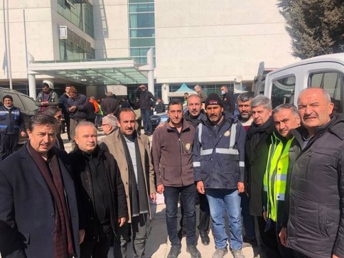 Başkan ALTUN Deprem Bölgesinde