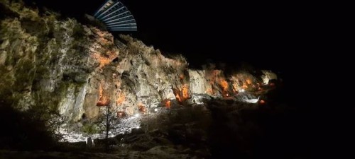 Işıklandırma çalışmalarını tamamladığımız Kayabaşı Cam Seyir Terasından eşsiz Bünyan seyri...