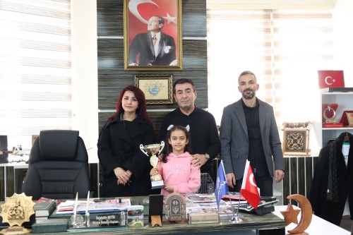 BAŞKAN METİN KAYSERİ İL BİRİNCİSİ KIZIMIZI MİSAFİR ETTİ