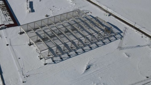 ÇUVAL FABRİKASI YAPIM ÇALIŞMALARI DEVAM EDİYOR